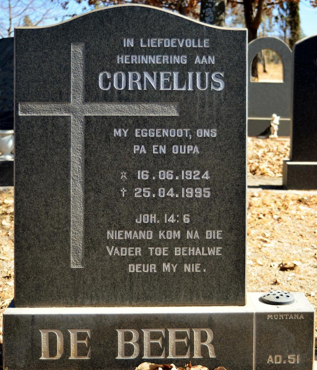 BEER Cornelius, de 1924-1995