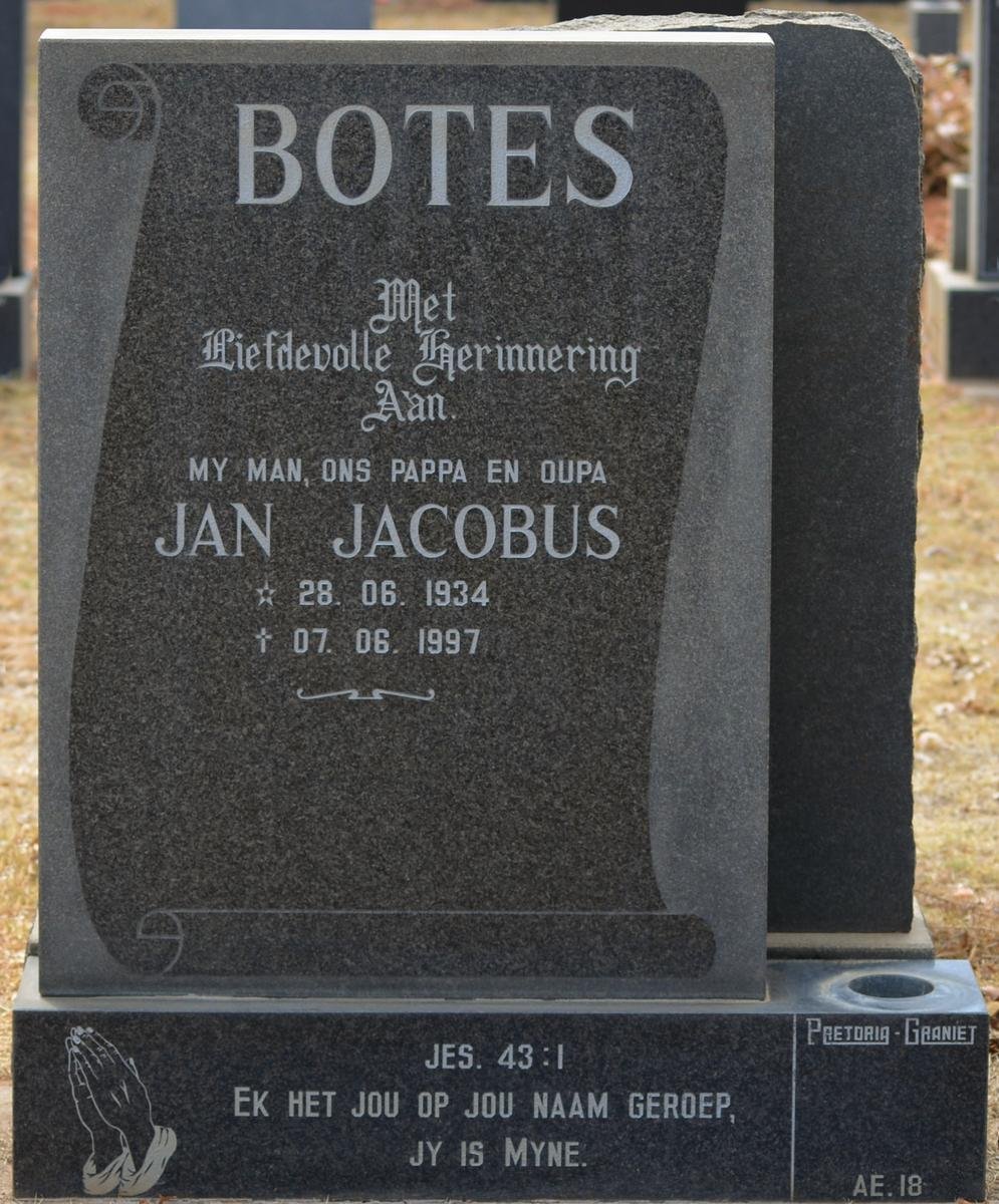 BOTES Jan Jacobus 1934-1997