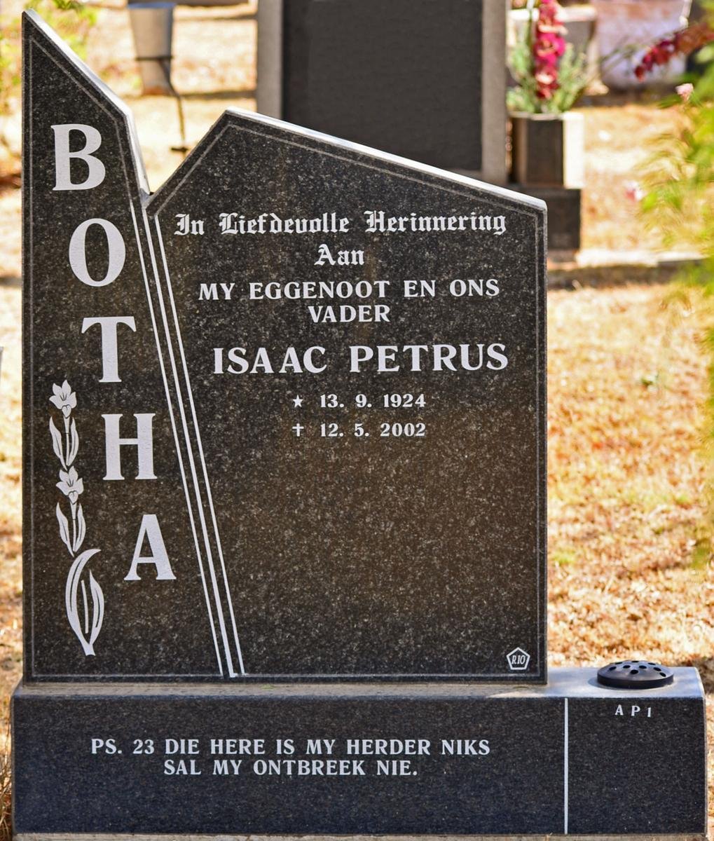 BOTHA Isaac Petrus 1924-2002