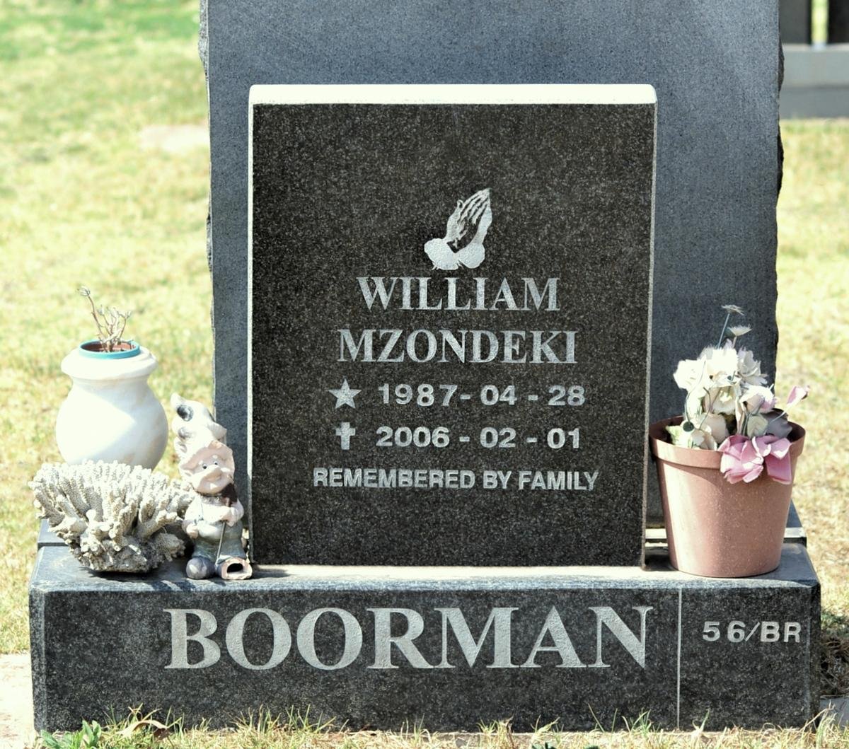 BOORMAN William Mzondeki 1987-2006