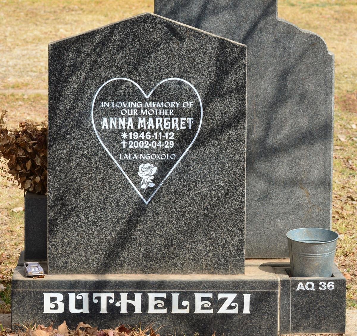 BUTHELEZI Anna Margret 1946-2002