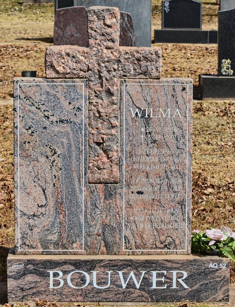 BOUWER Wilma 1956-2002