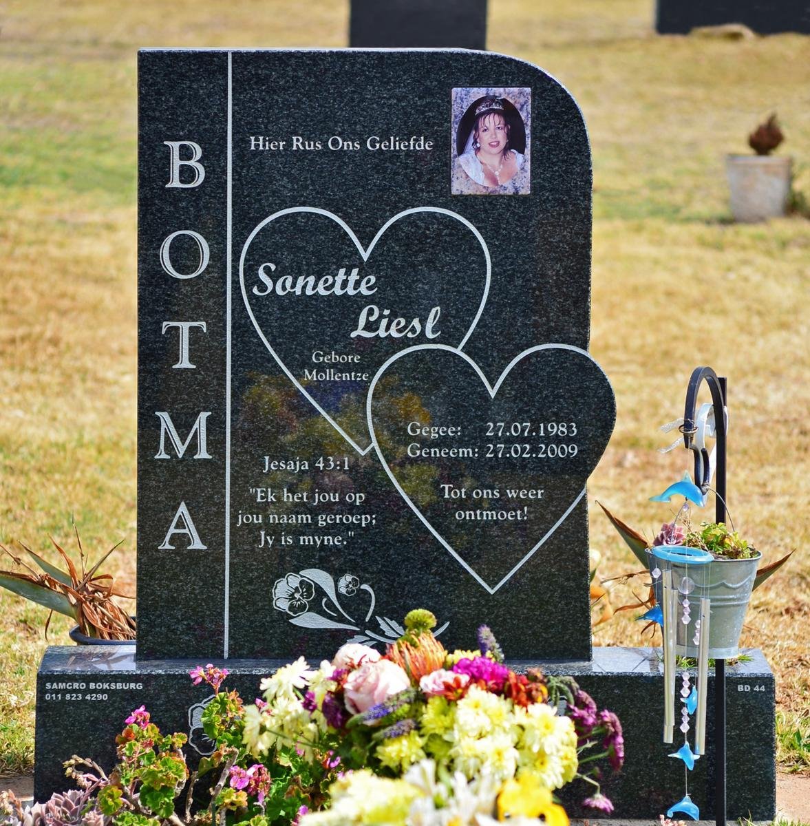 BOTMA Sonette Liesl nee MOLLENTZE 1983-2009