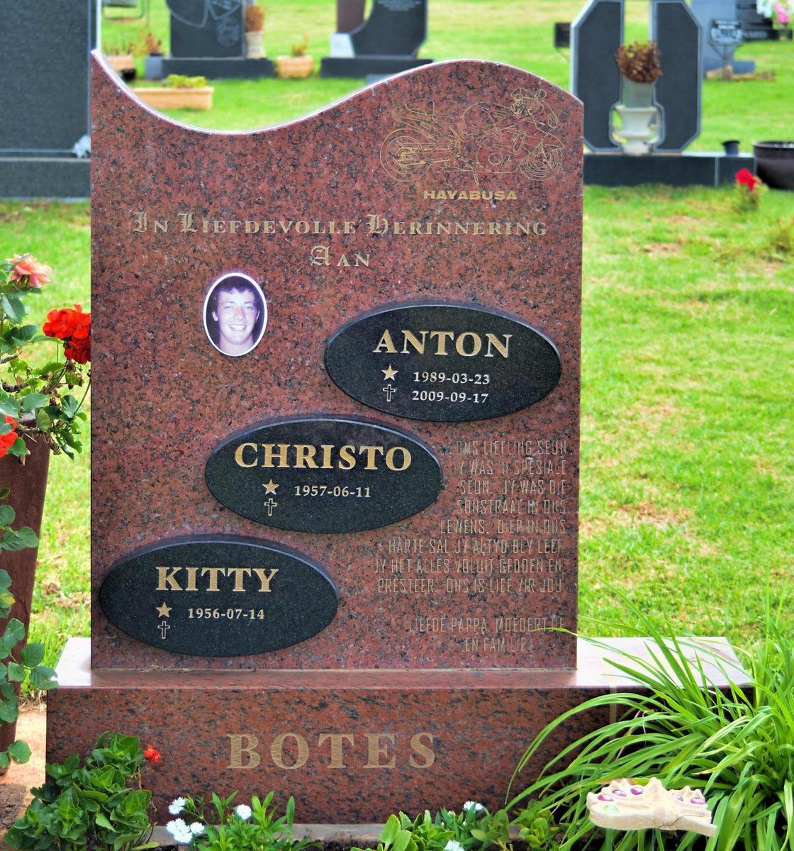 BOTES Christo 1957- &amp; Kitty 1956- :: BOTES Anton 1989-2009