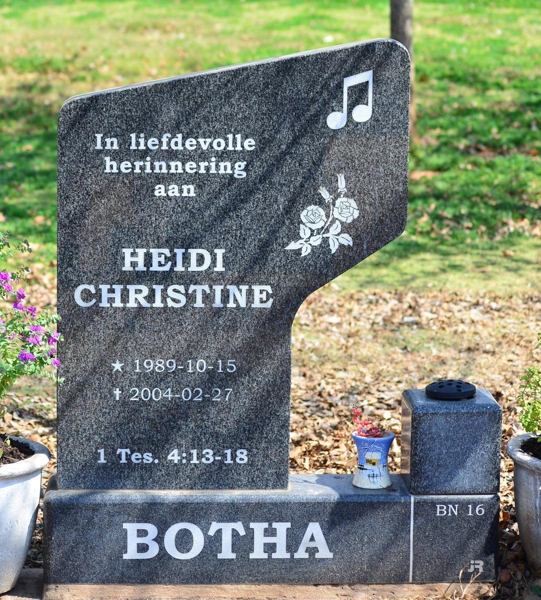 BOTHA Heidi Christine 1989-2004