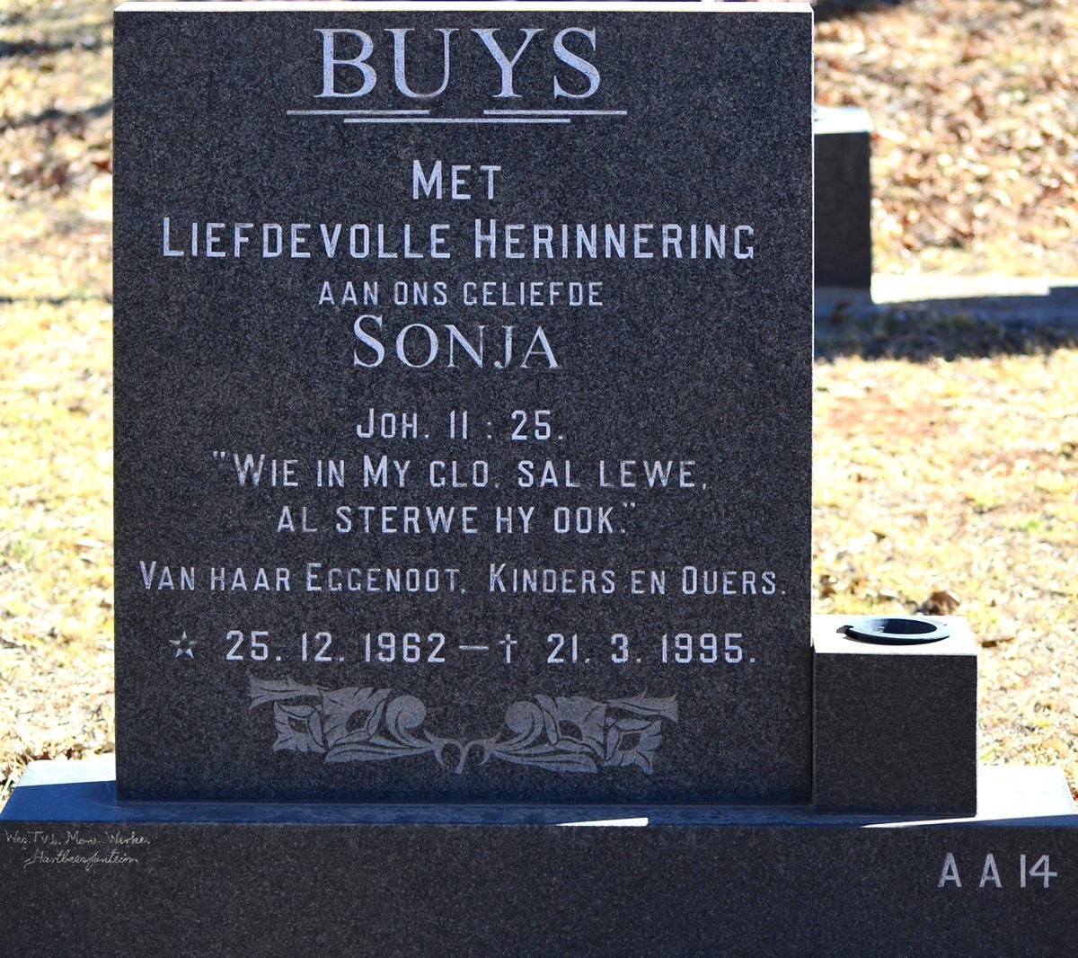 BUYS Sonja 1962-1995
