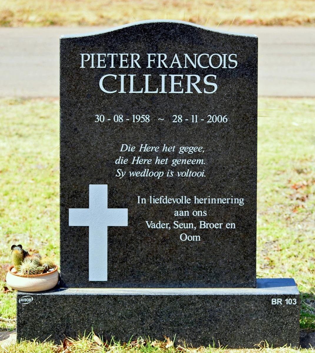CILLIERS Pieter Francois 1958-2006