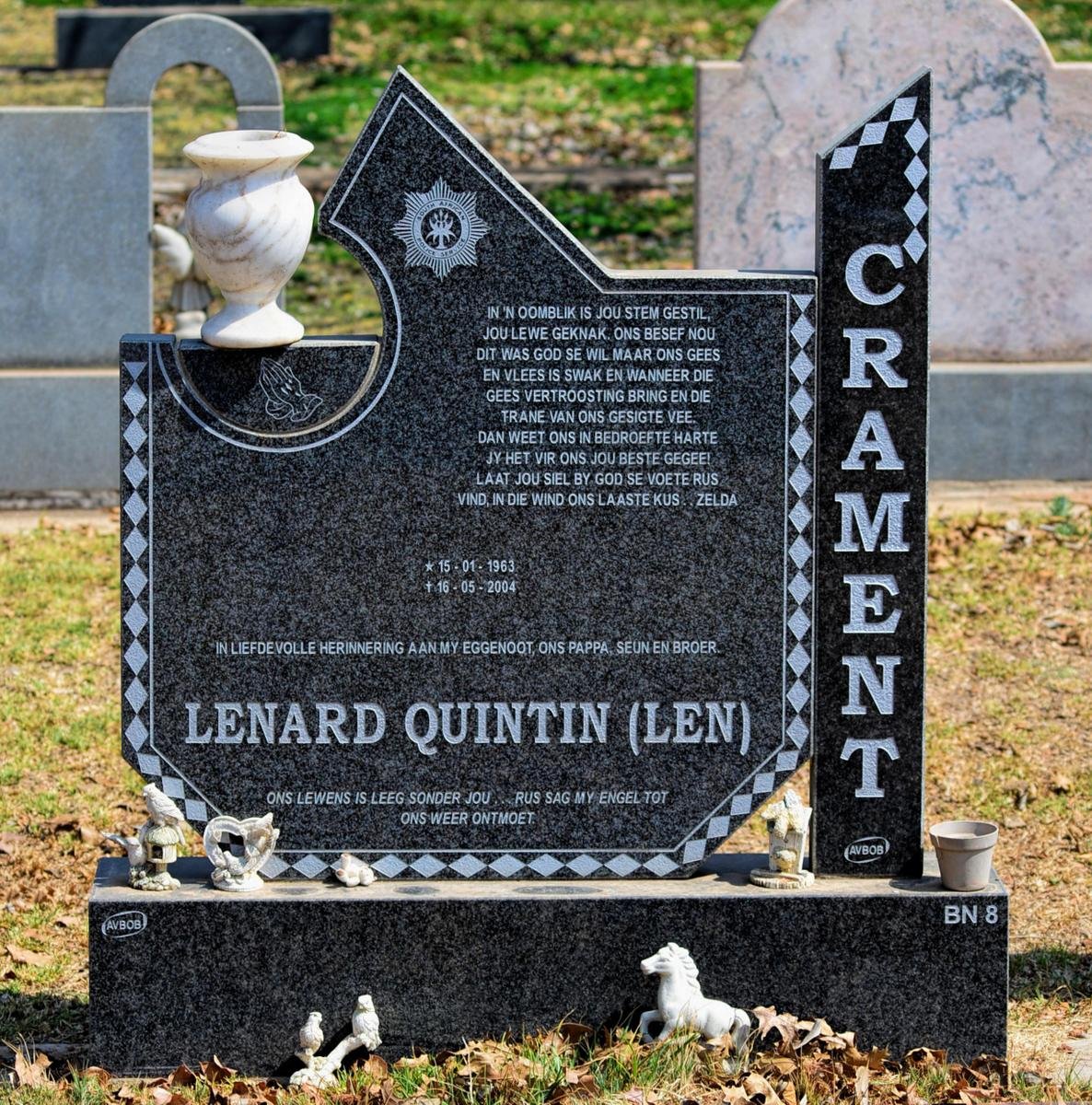 CRAMENT Lenard Quintin 1963-2004