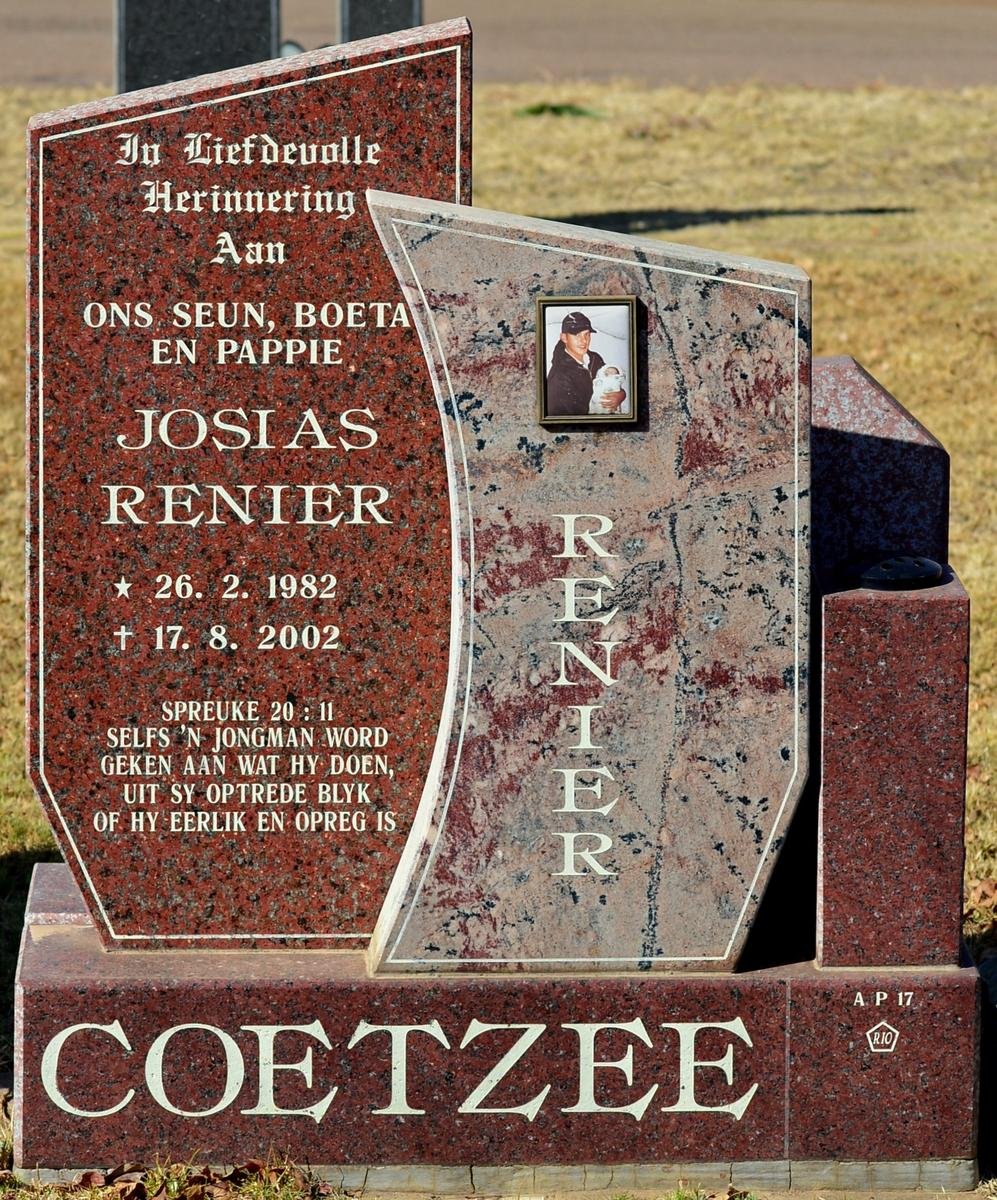 COETZEE Josias Renier 1982-2002