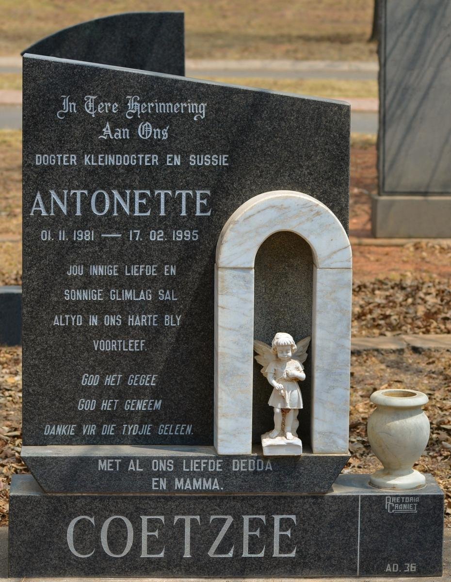 COETZEE Antonette 1981-1995