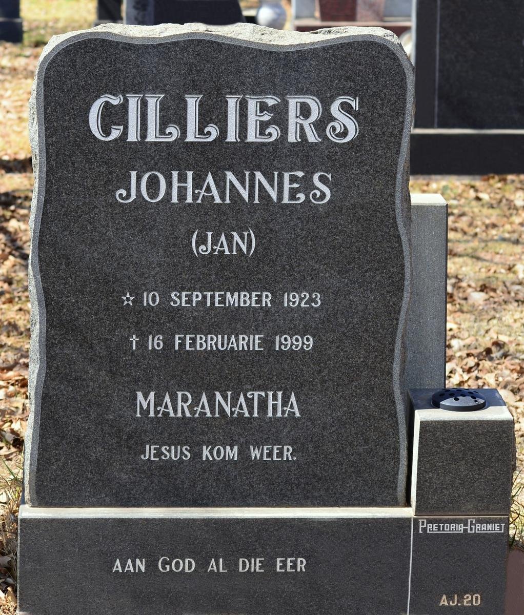 CILLIERS Johannes 1923-1999