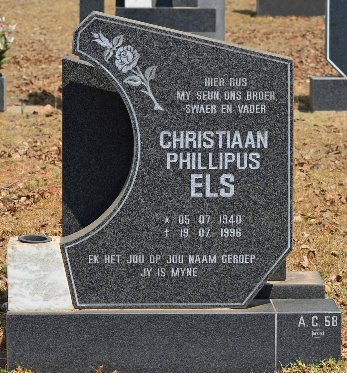 ELS Christiaan Phillipus 1940-1996