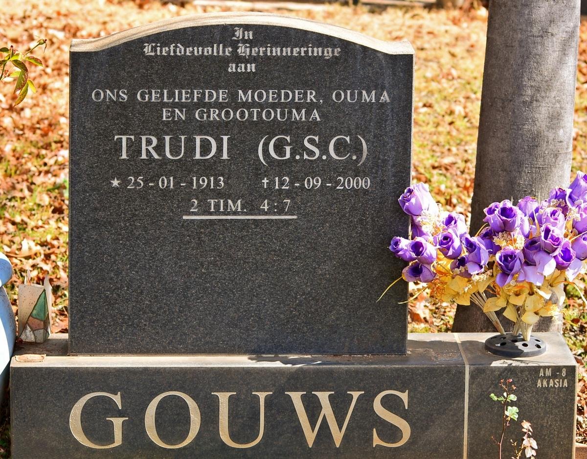 GOUWS G.S.C. 1913-2000