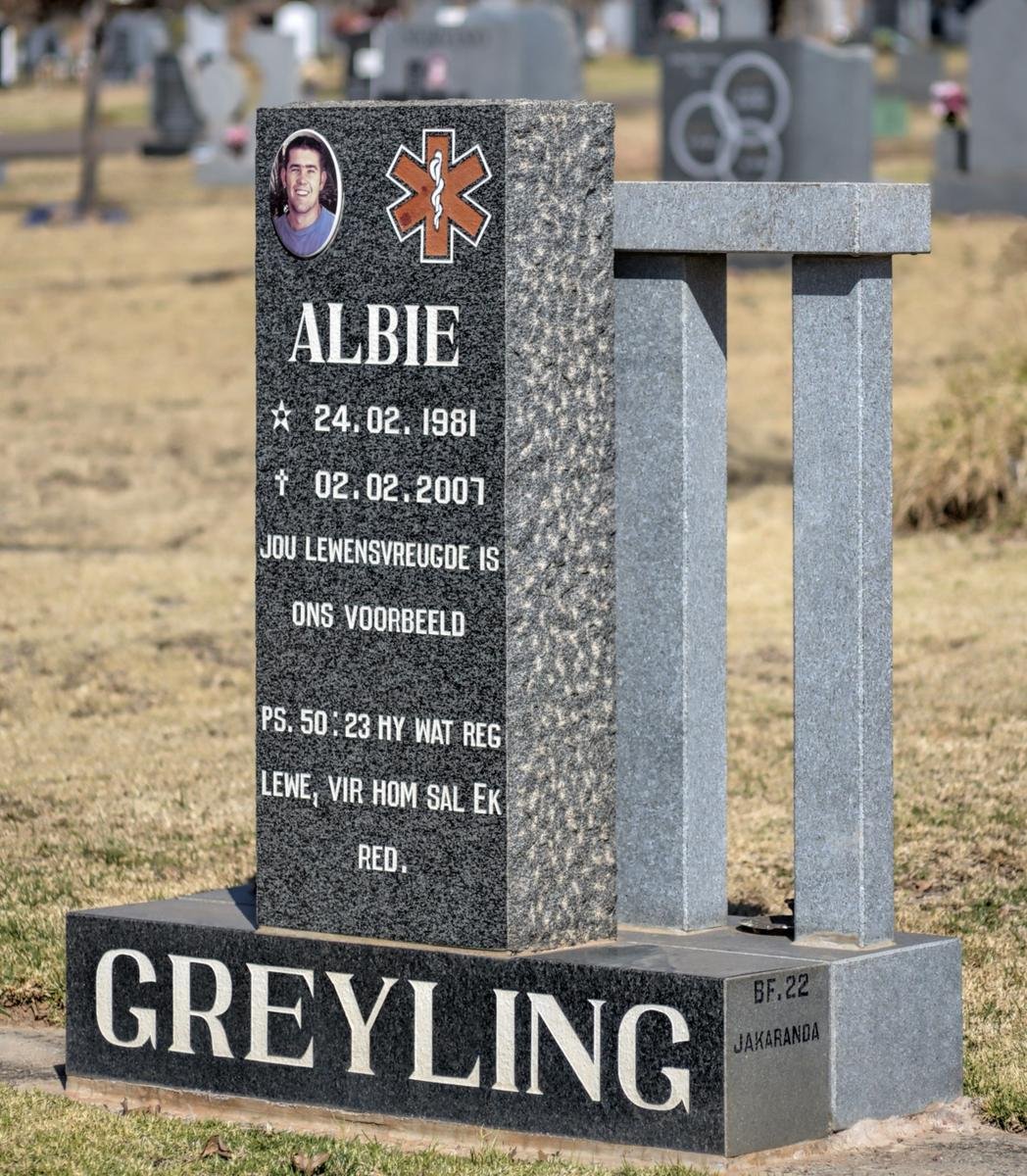 GREYLING Albie 1981-2007