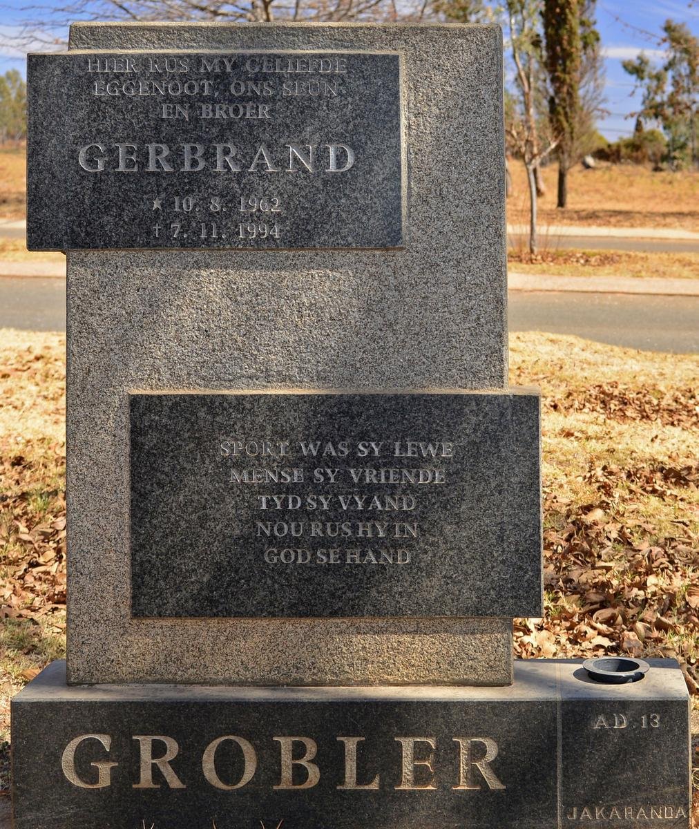 GROBLER Gerbrand 1962-1994