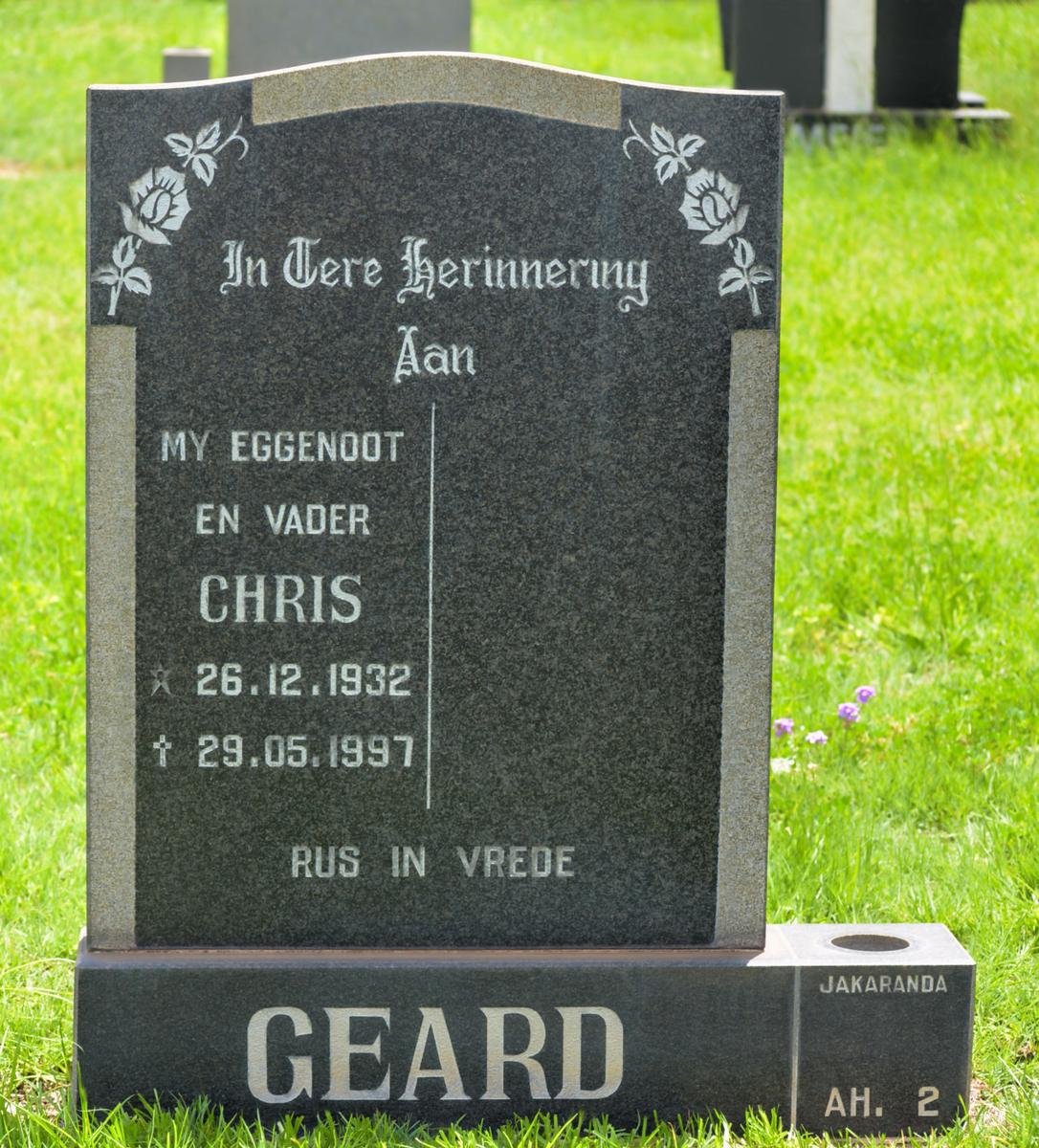 GEARD Chris 1932-1997