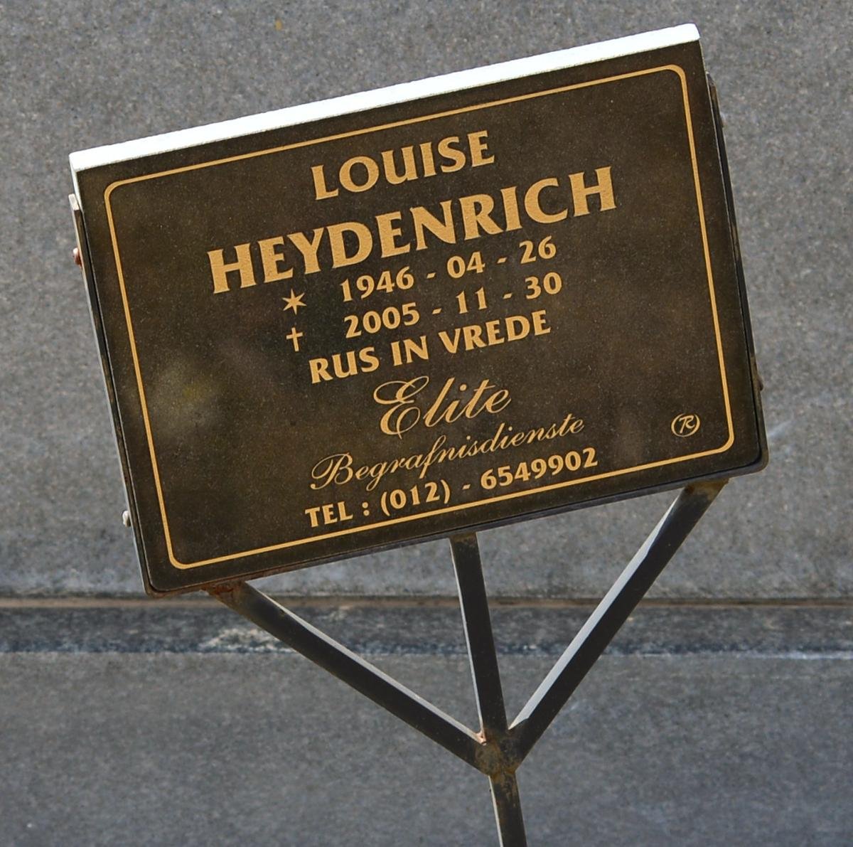 HEYDENRICH Louise 1946-2005