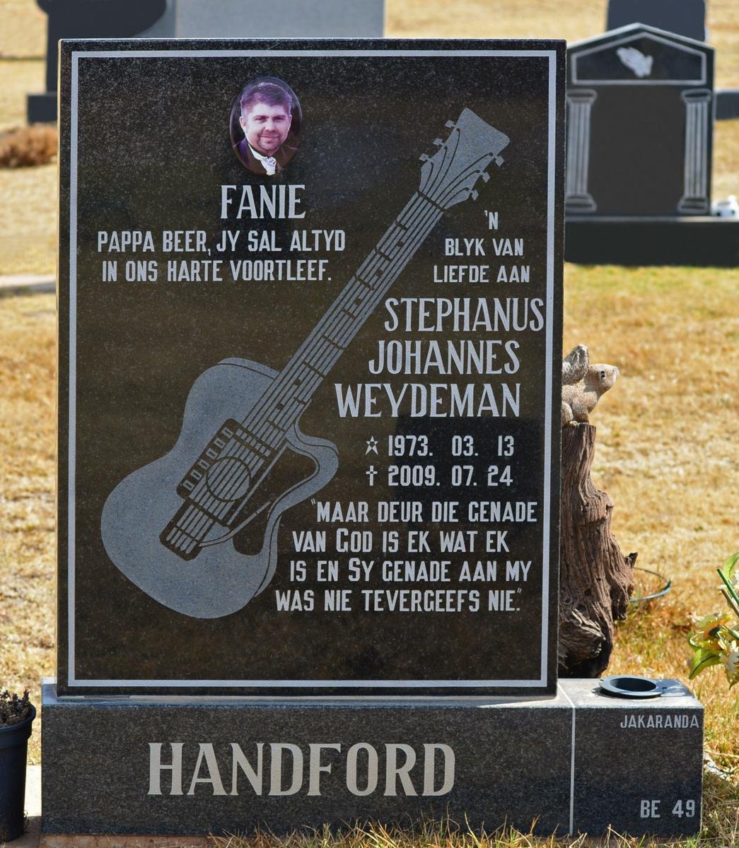 HANDFORD Stephanus Johannes Weydeman 1973-2009