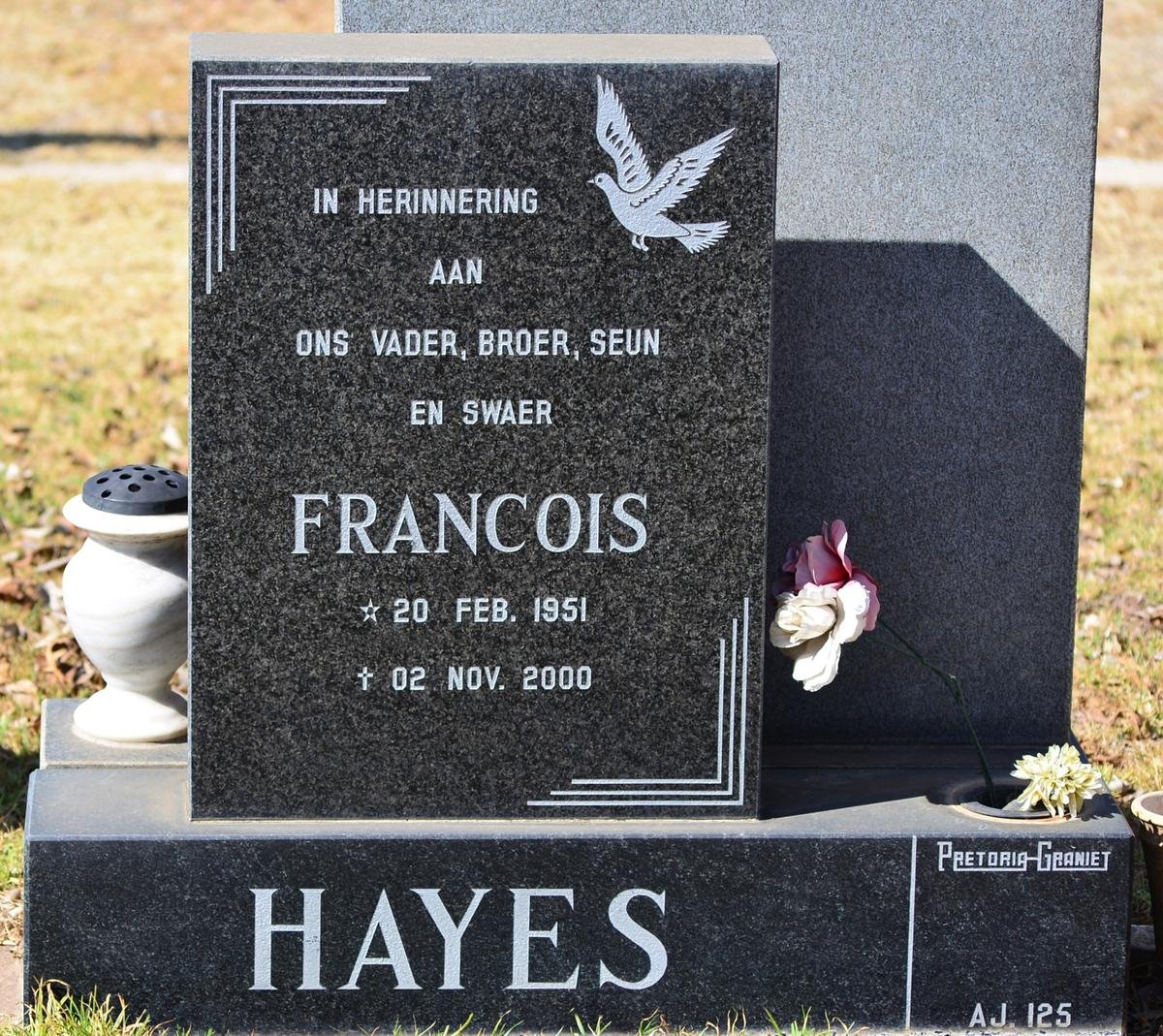 HAYES Francois 1951-2000