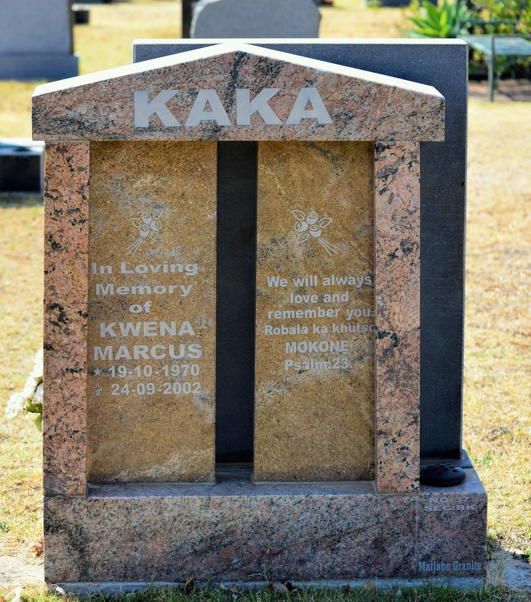 KAKA Kwena Marcus 1970-2002