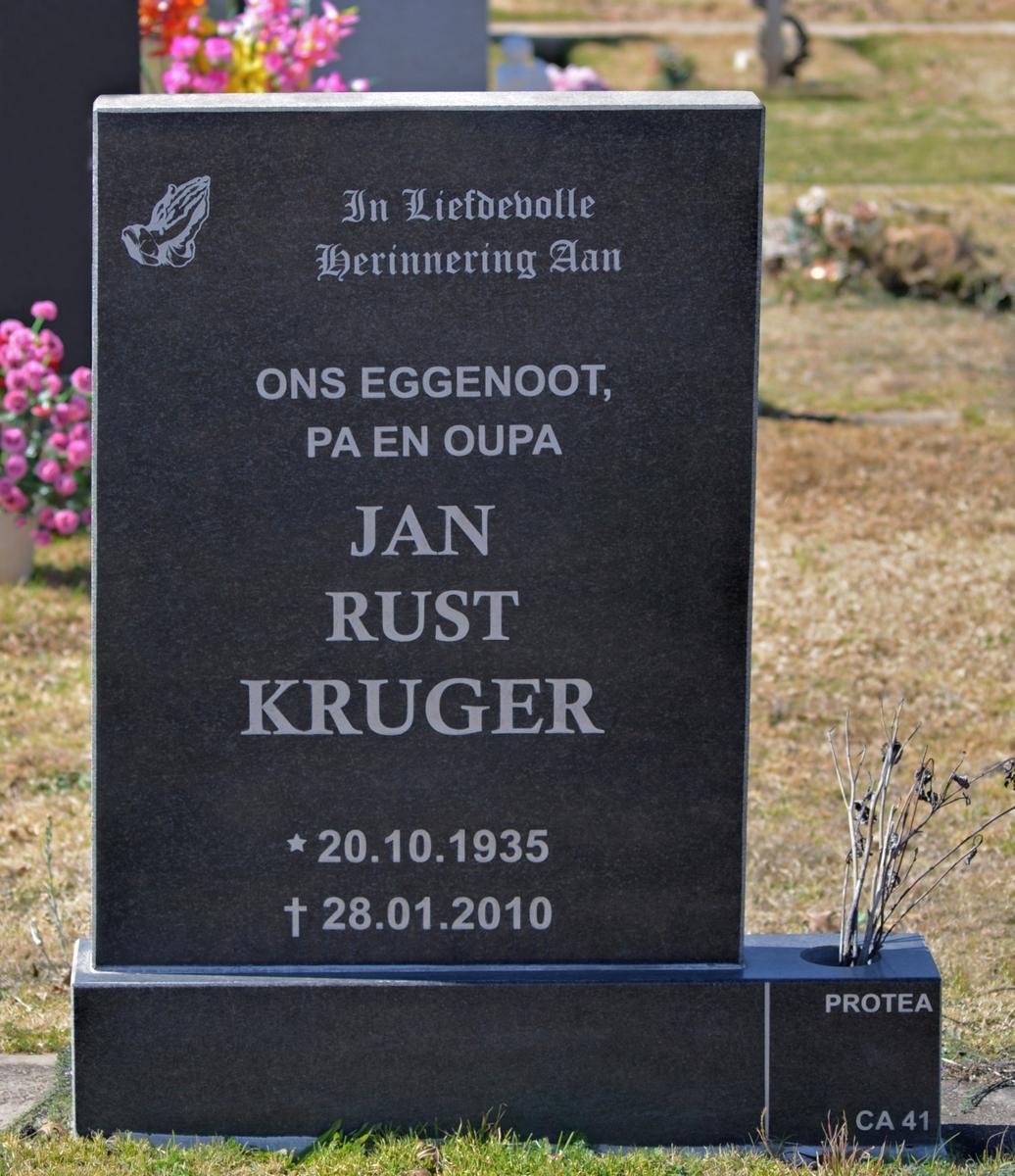 KRUGER Jan Rust 1935-2010