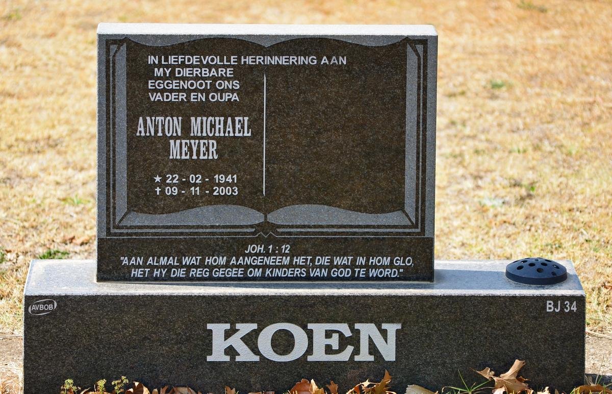 KOEN Anton Michael Meyer 1941-2003