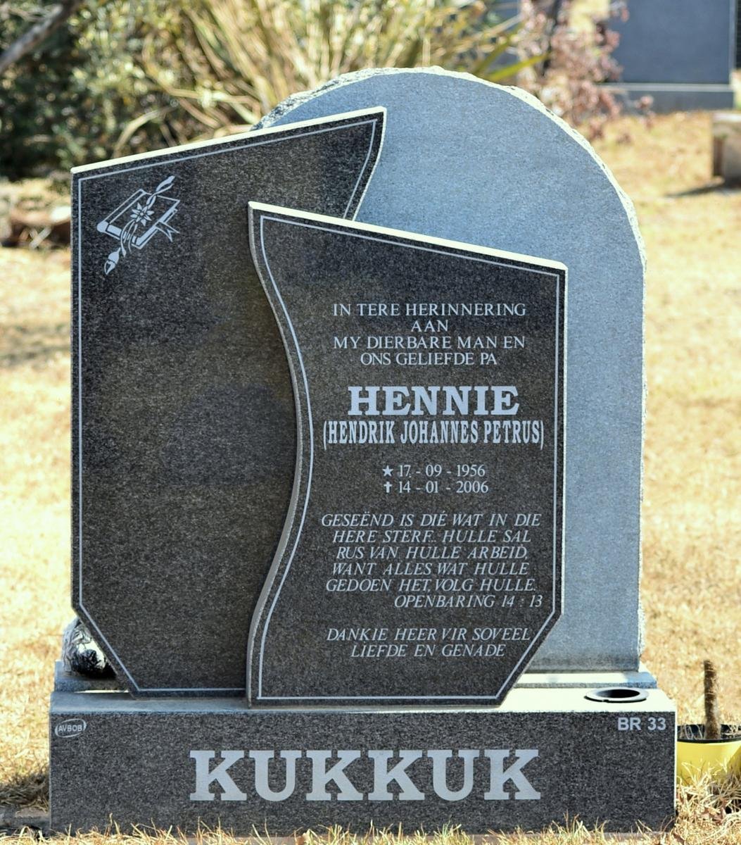KUKKUK Hendrik Johannes Petrus 1956-2006
