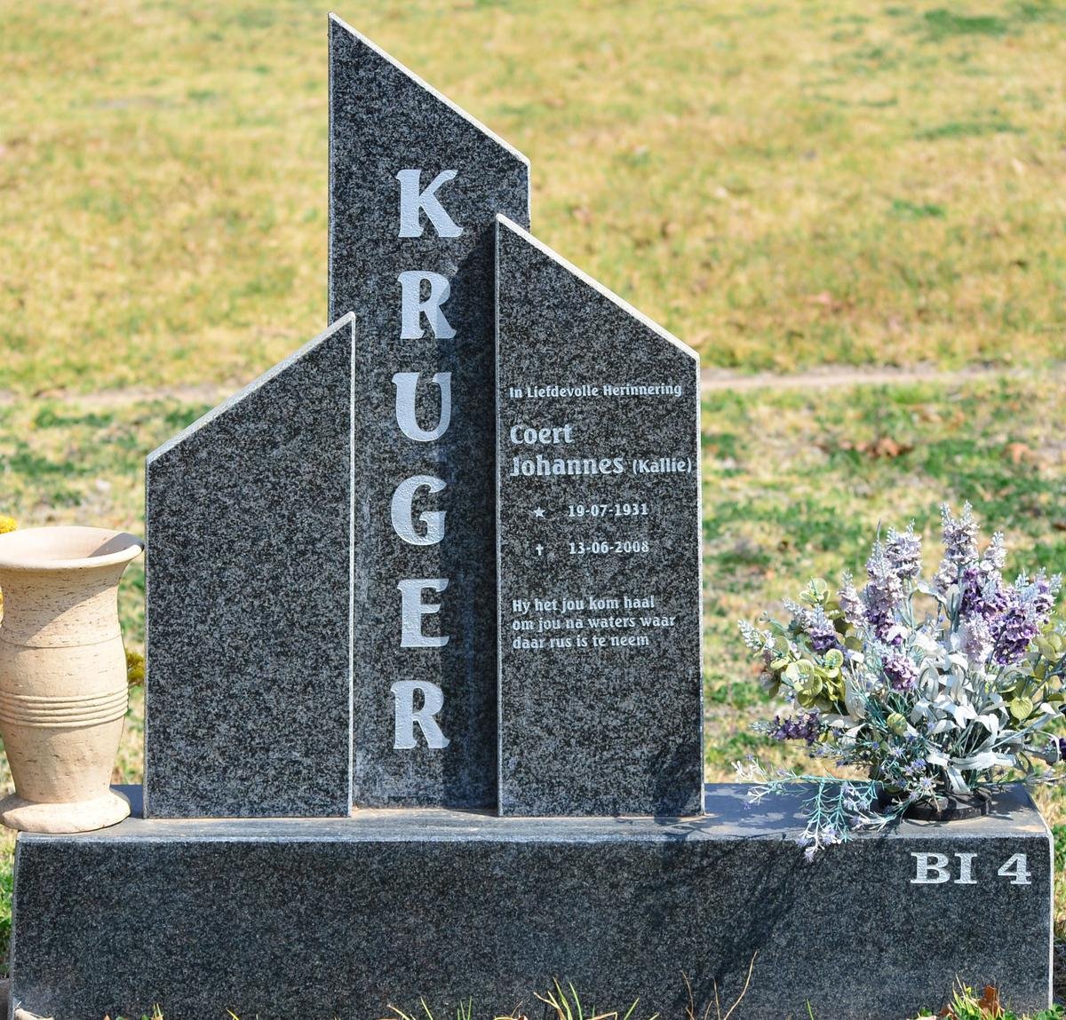 KRUGER Coert Johannes 1931-2008