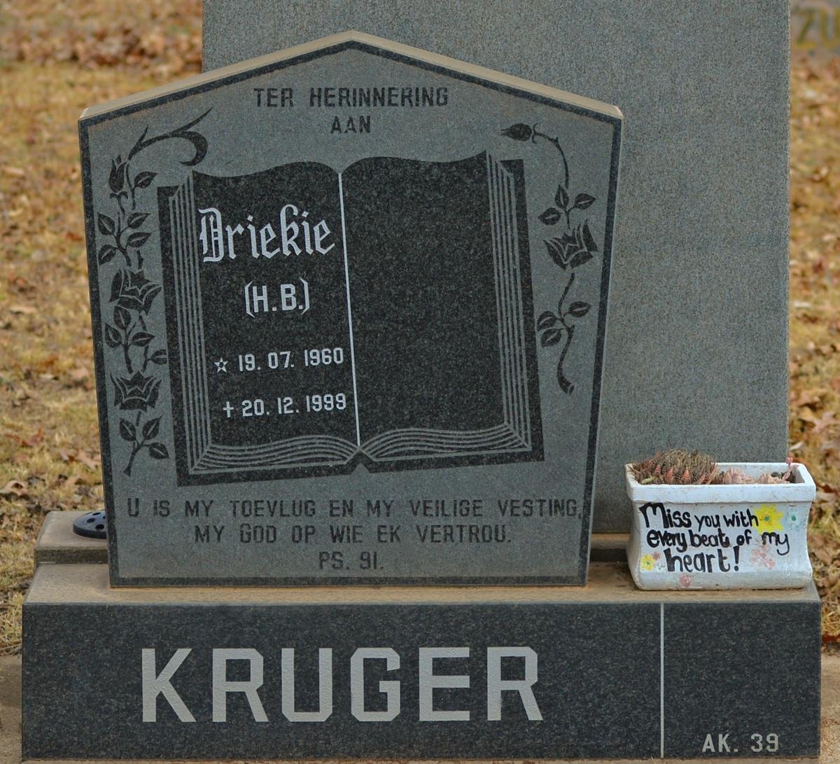 KRUGER H.B. 1960-1999