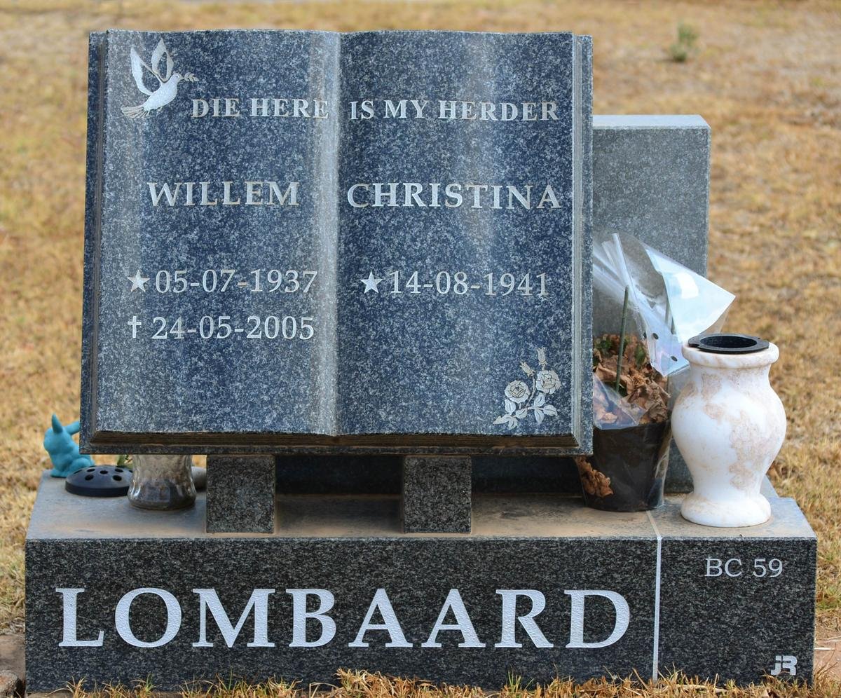 LOMBAARD Willem 1937-2005 &amp; Christina 1941-