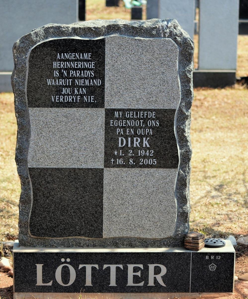 LÖTTER Dirk 1942-2005