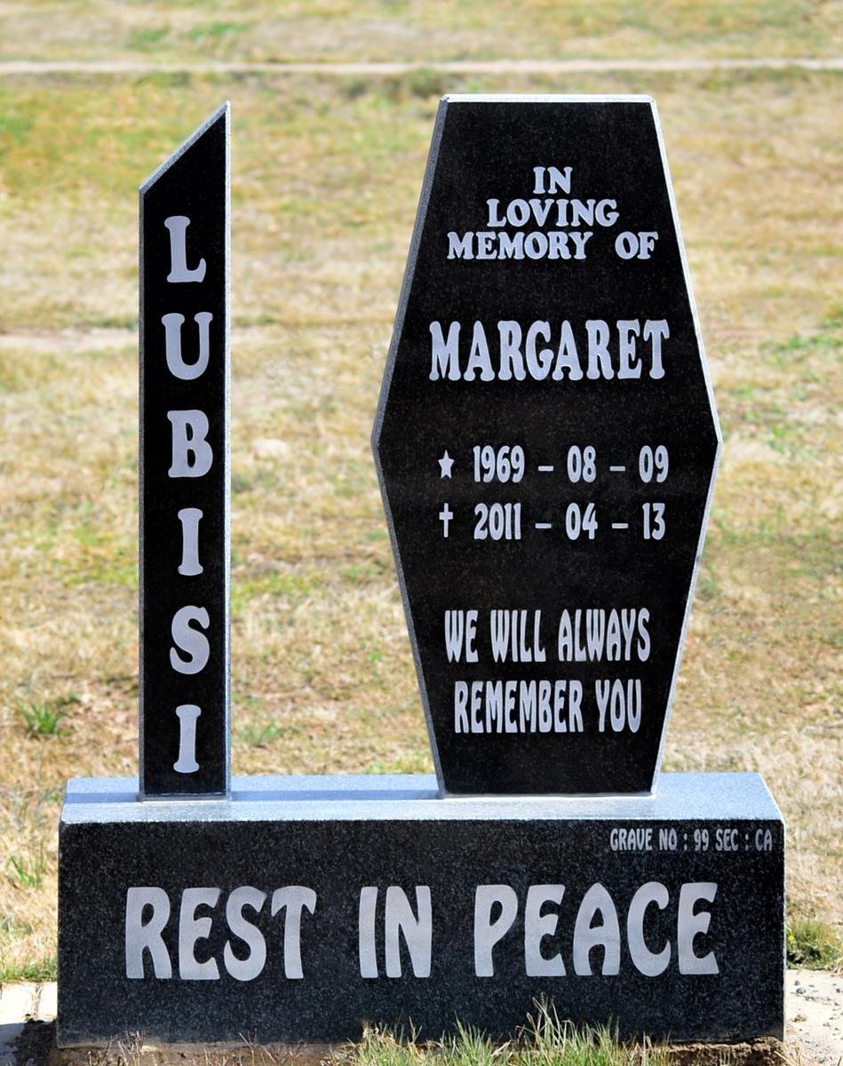 LUBISI Margaret 1969-2011