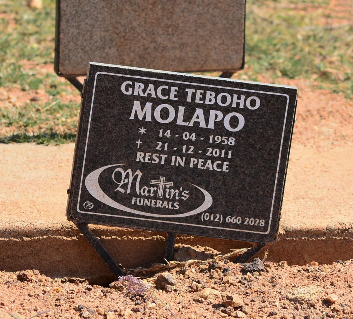 MOLAPO Teboho Grace 1958-2011