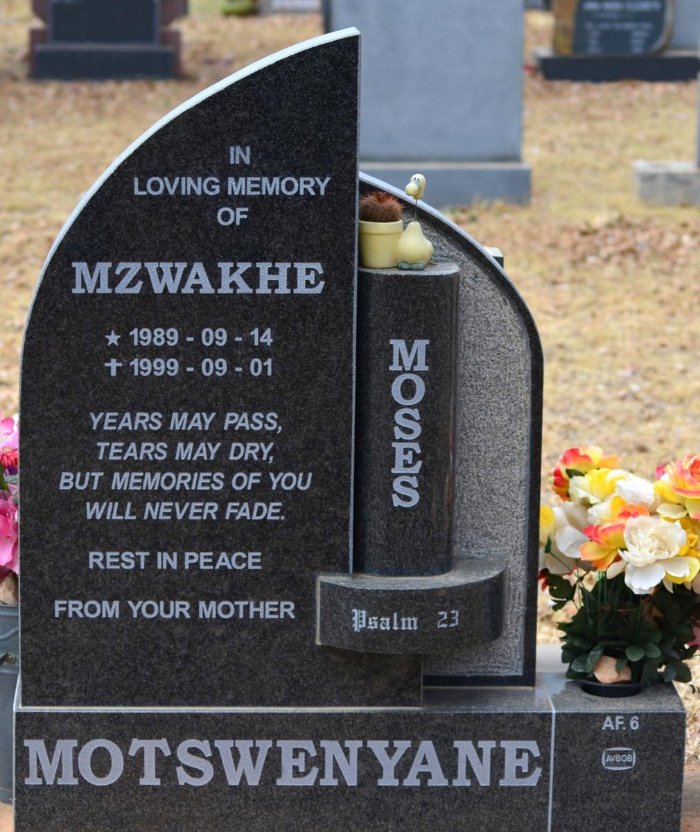 MOTSWENYANE Mzwakhe Moses 1989-1999