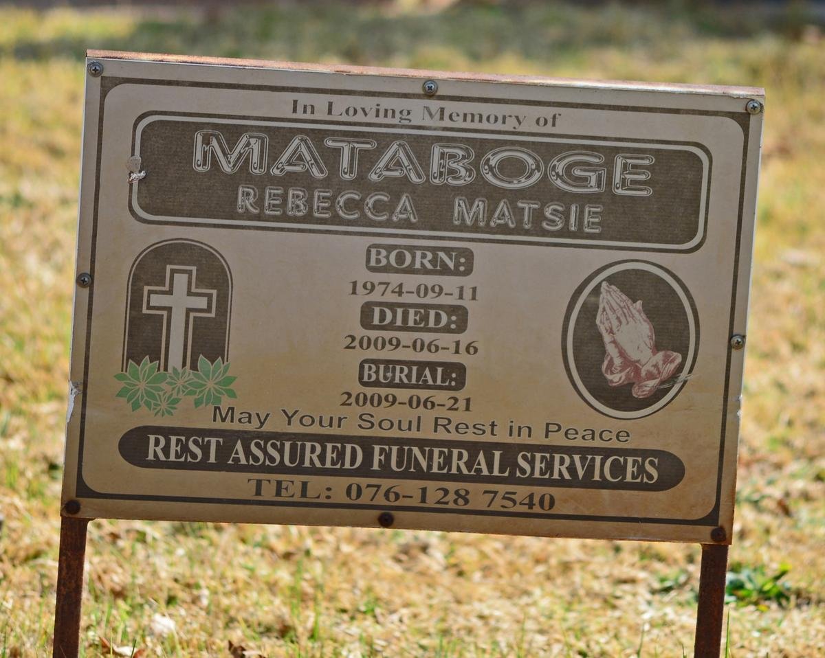 MATABOGE Rebecca Matsie 1974-2009
