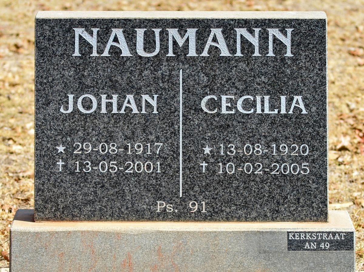 NAUMANN Johan 1917-2001 &amp; Cecilia 1920-2005