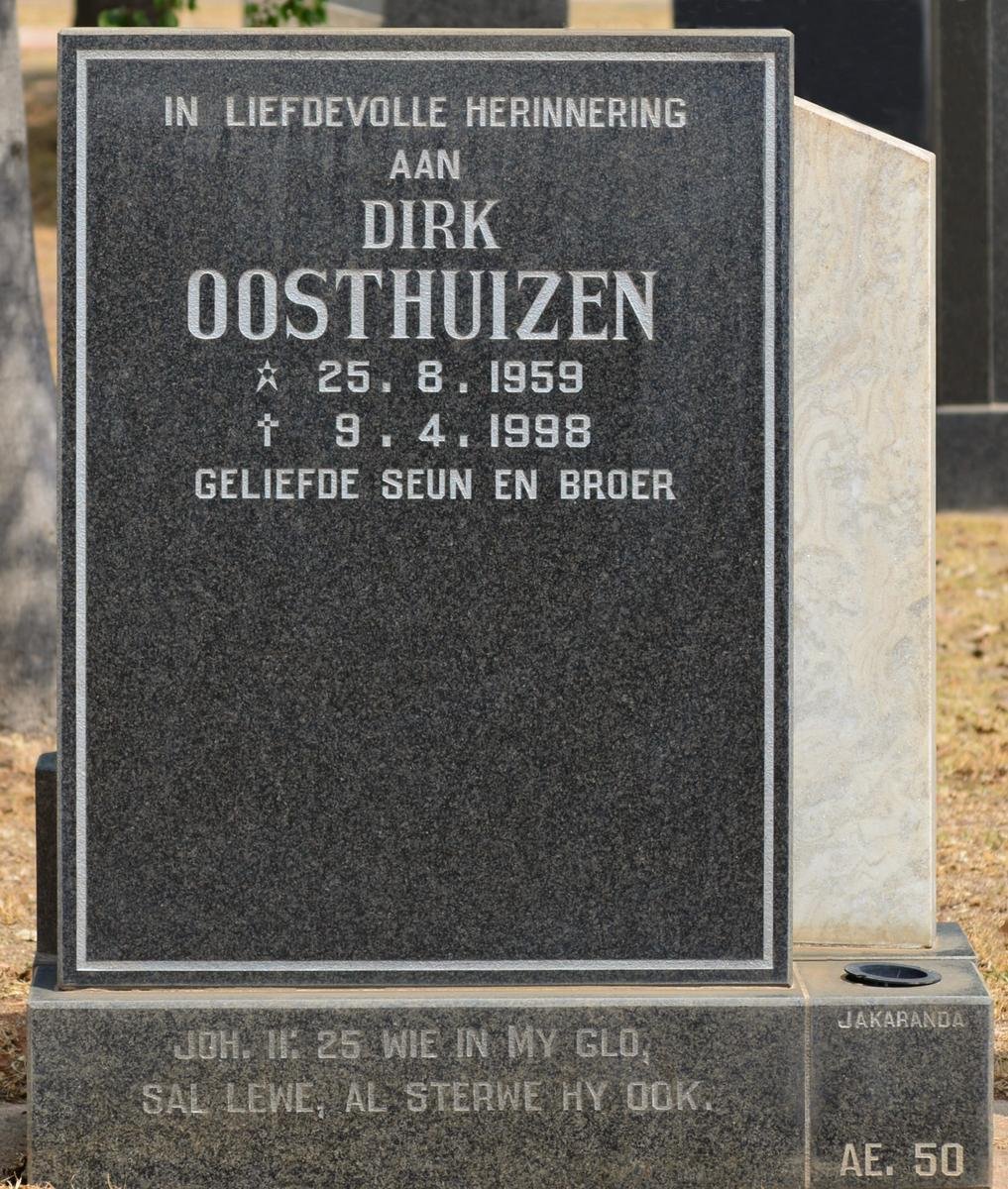 OOSTHUIZEN Dirk 1959-1998