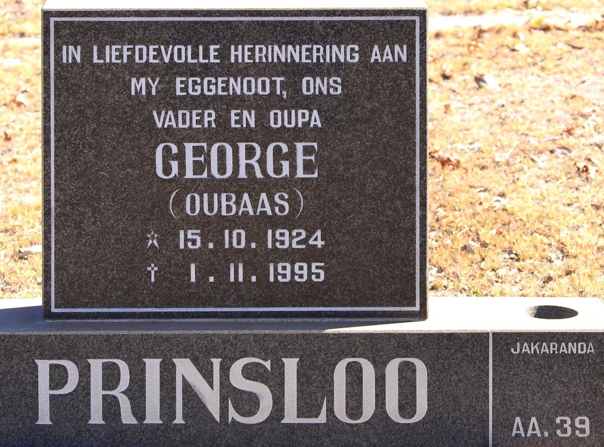 PRINSLOO George 1924-1995