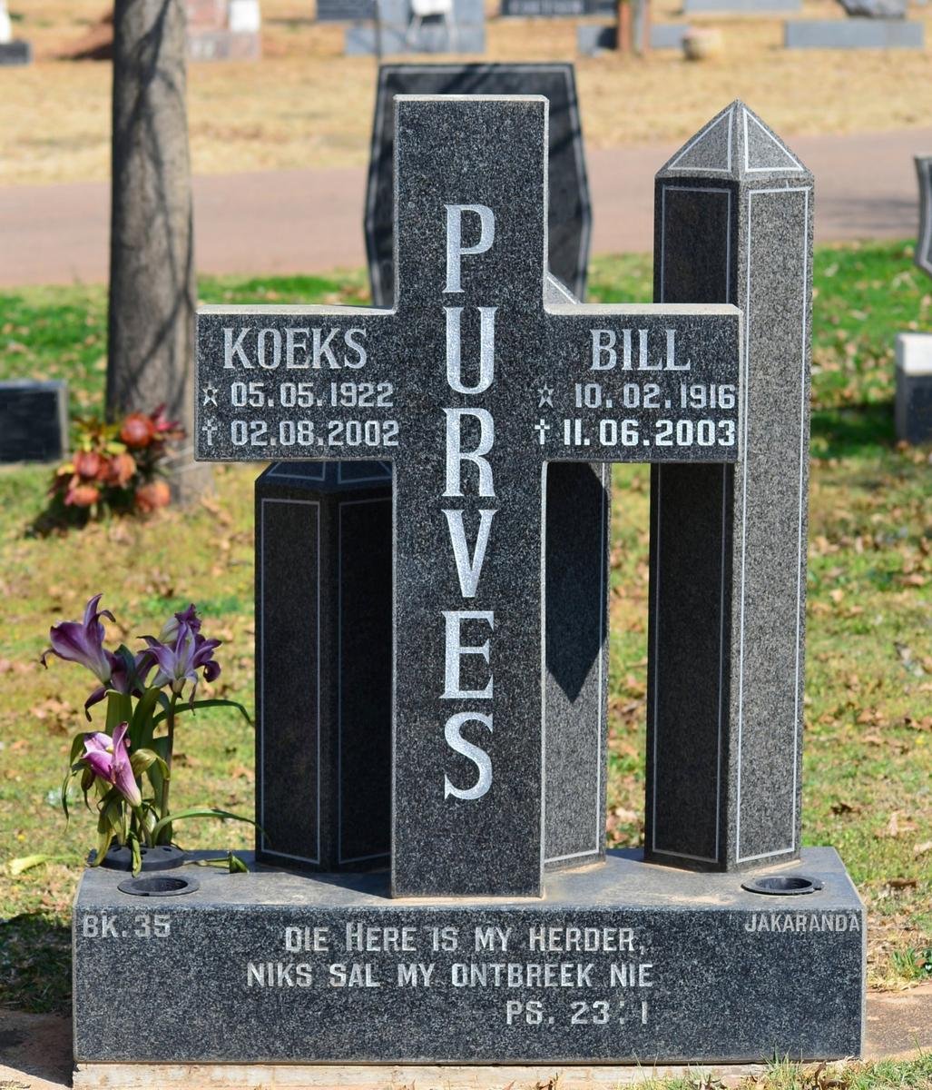 PURVES Bill 1916-2003 &amp; Koeks 1922-2002