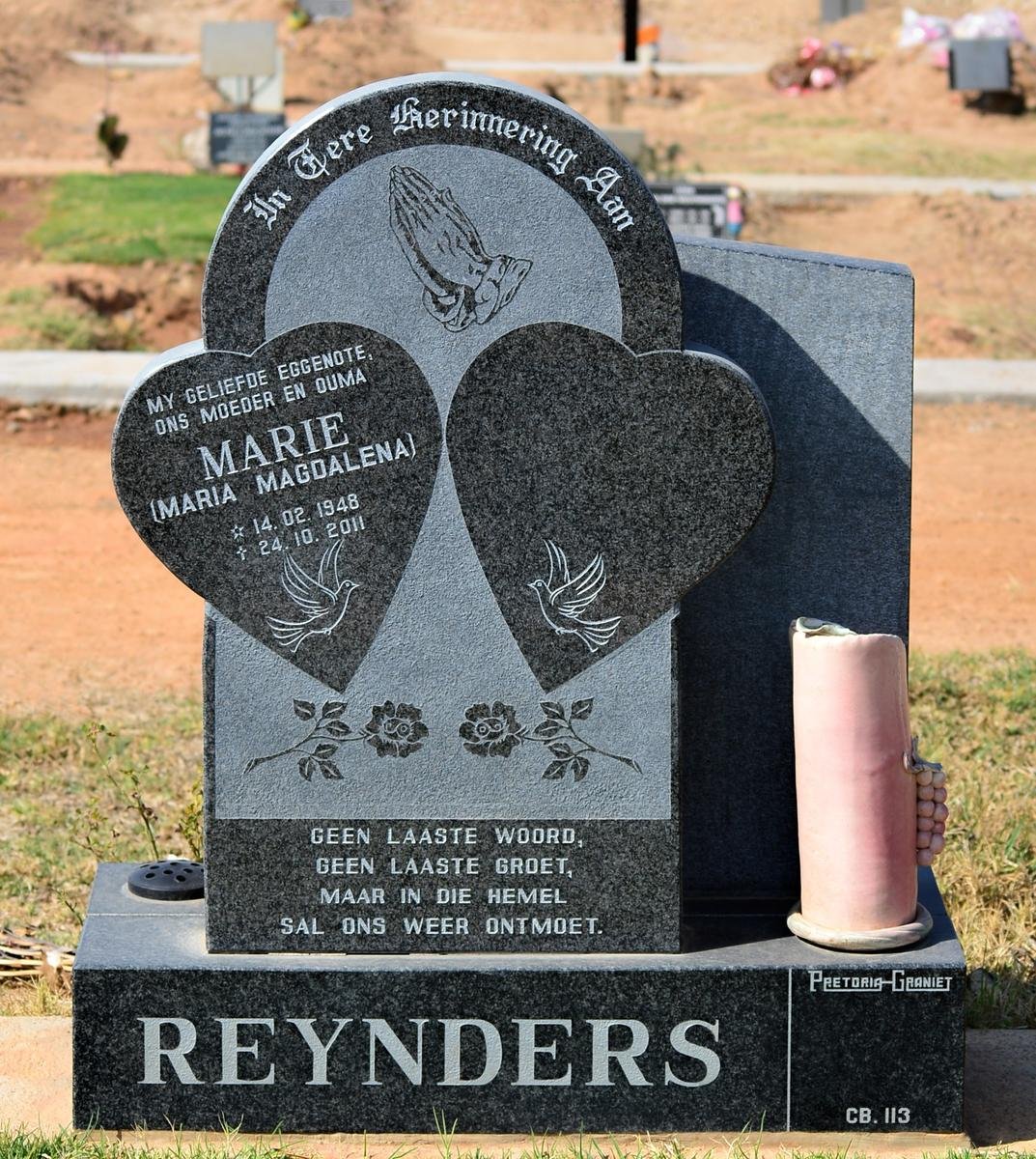 REYNDERS Maria Magdalena 1948-2011