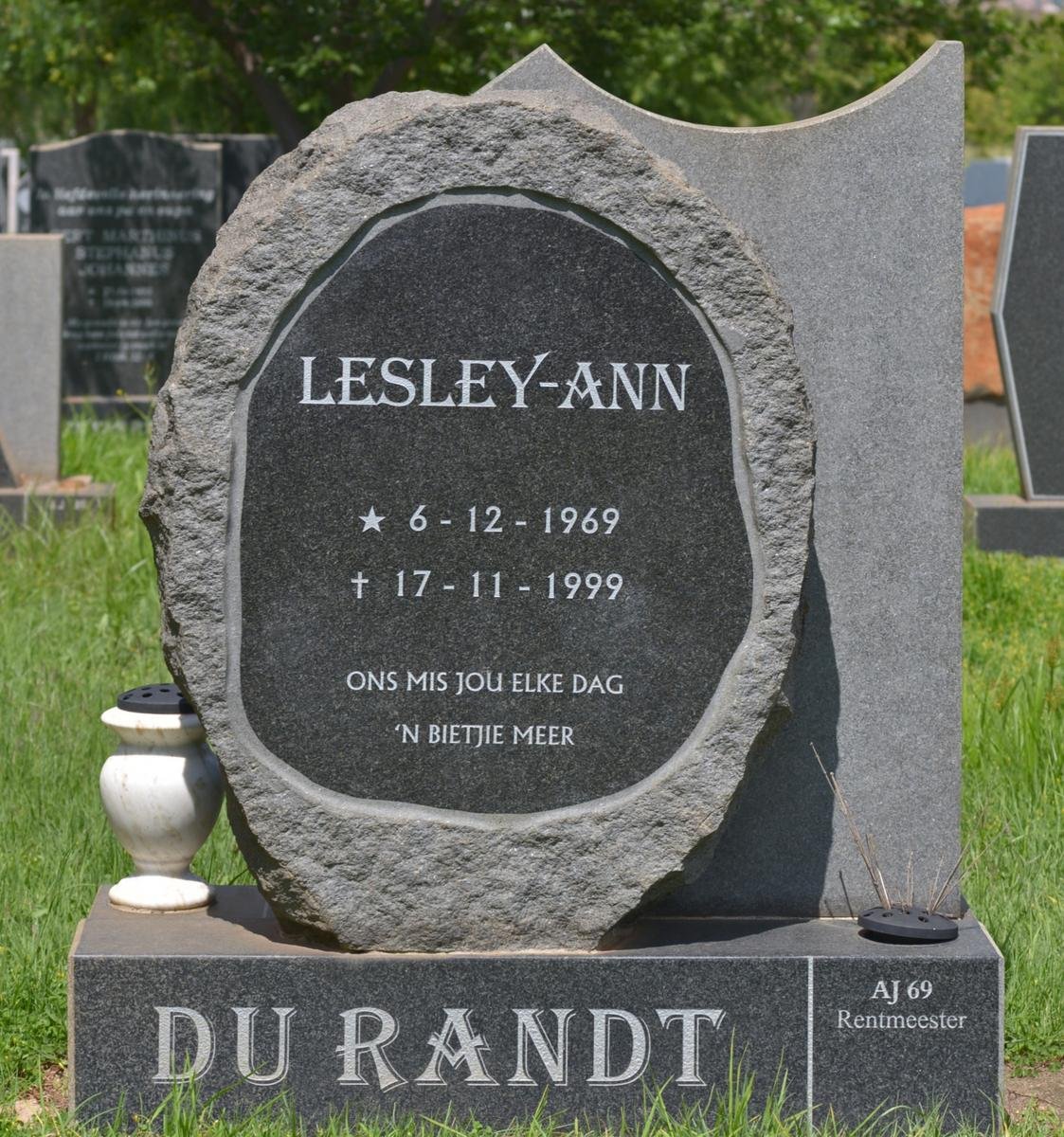 RANDT Lesley-Ann, du 1969-1999