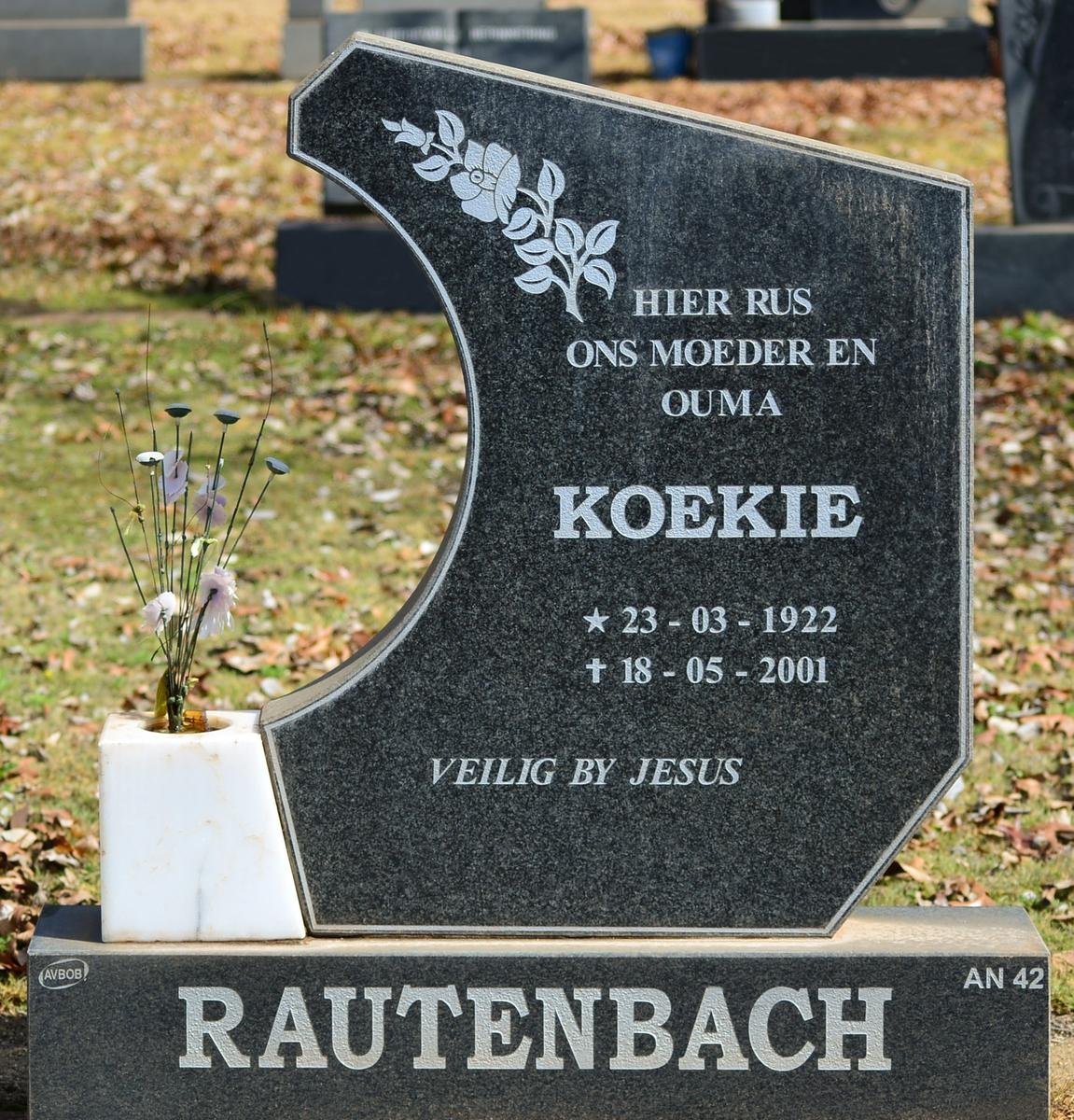 RAUTENBACH Koekie 1922-2001