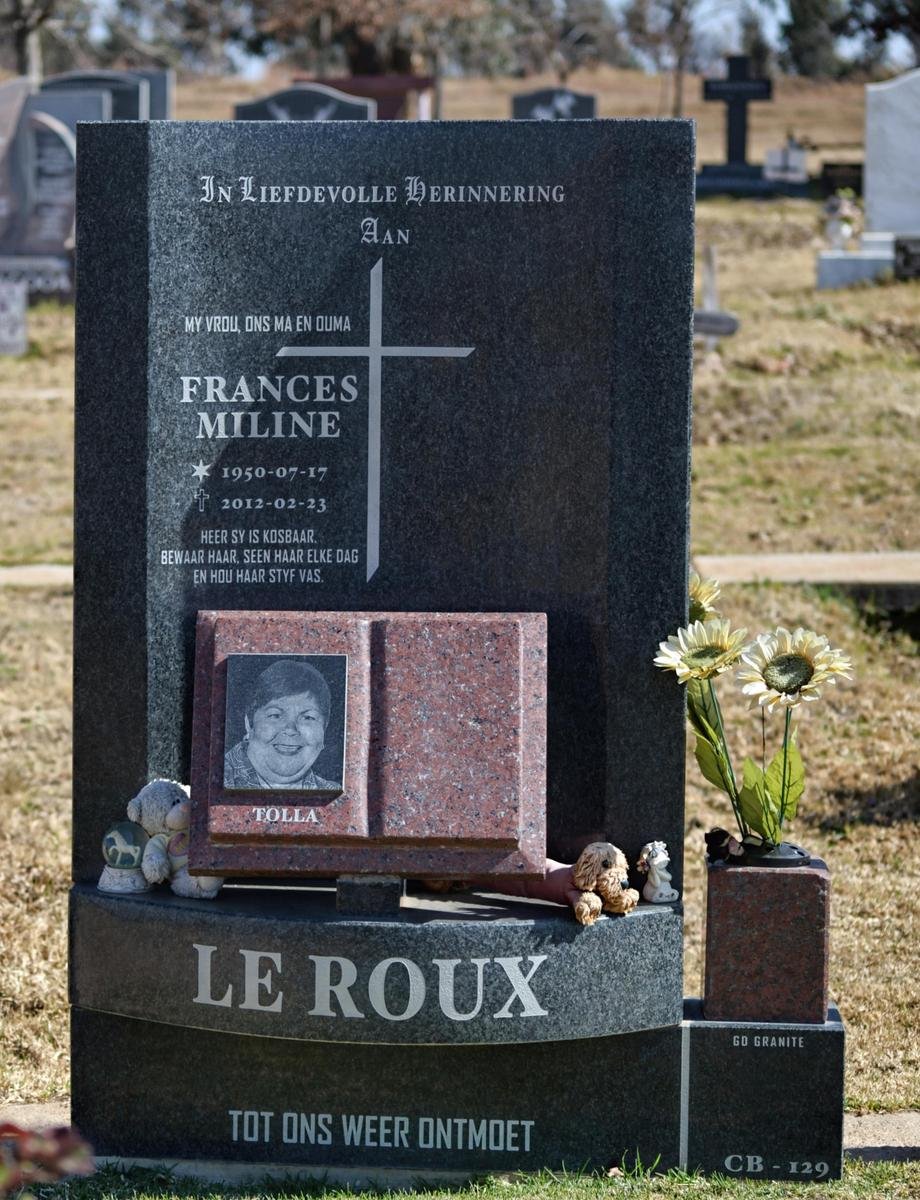 ROUX Frances Miline, le 1950-2012