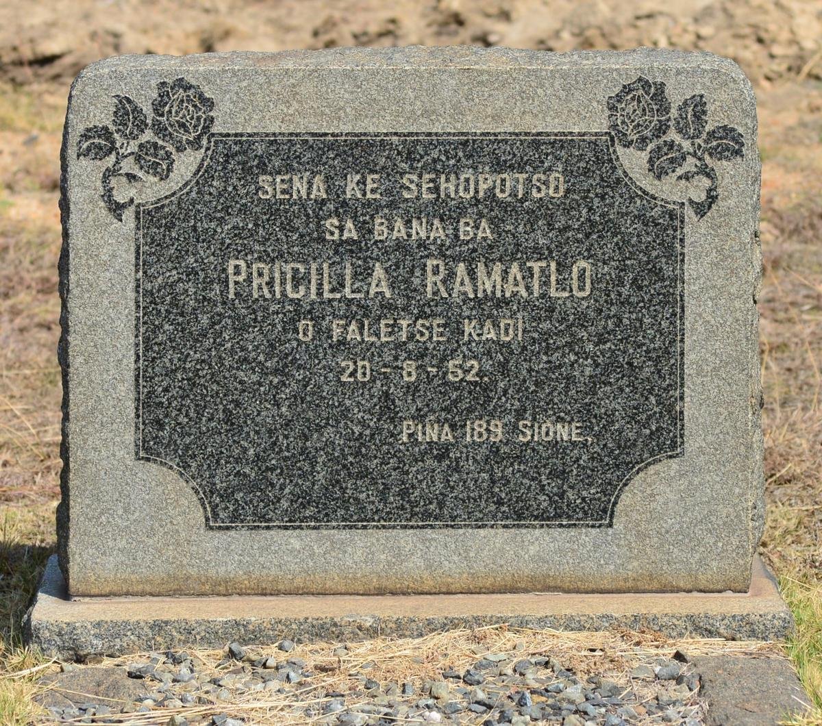 RAMATLO Pricilla -1952