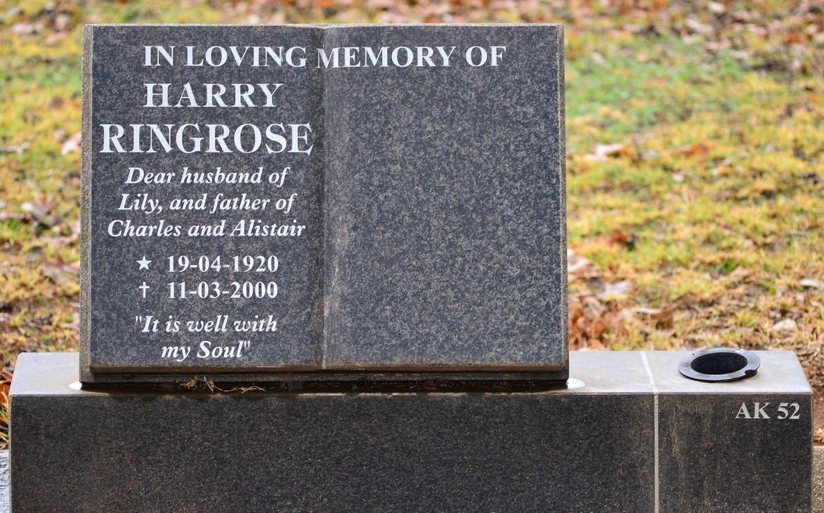RINGROSE Harry 1920-2000