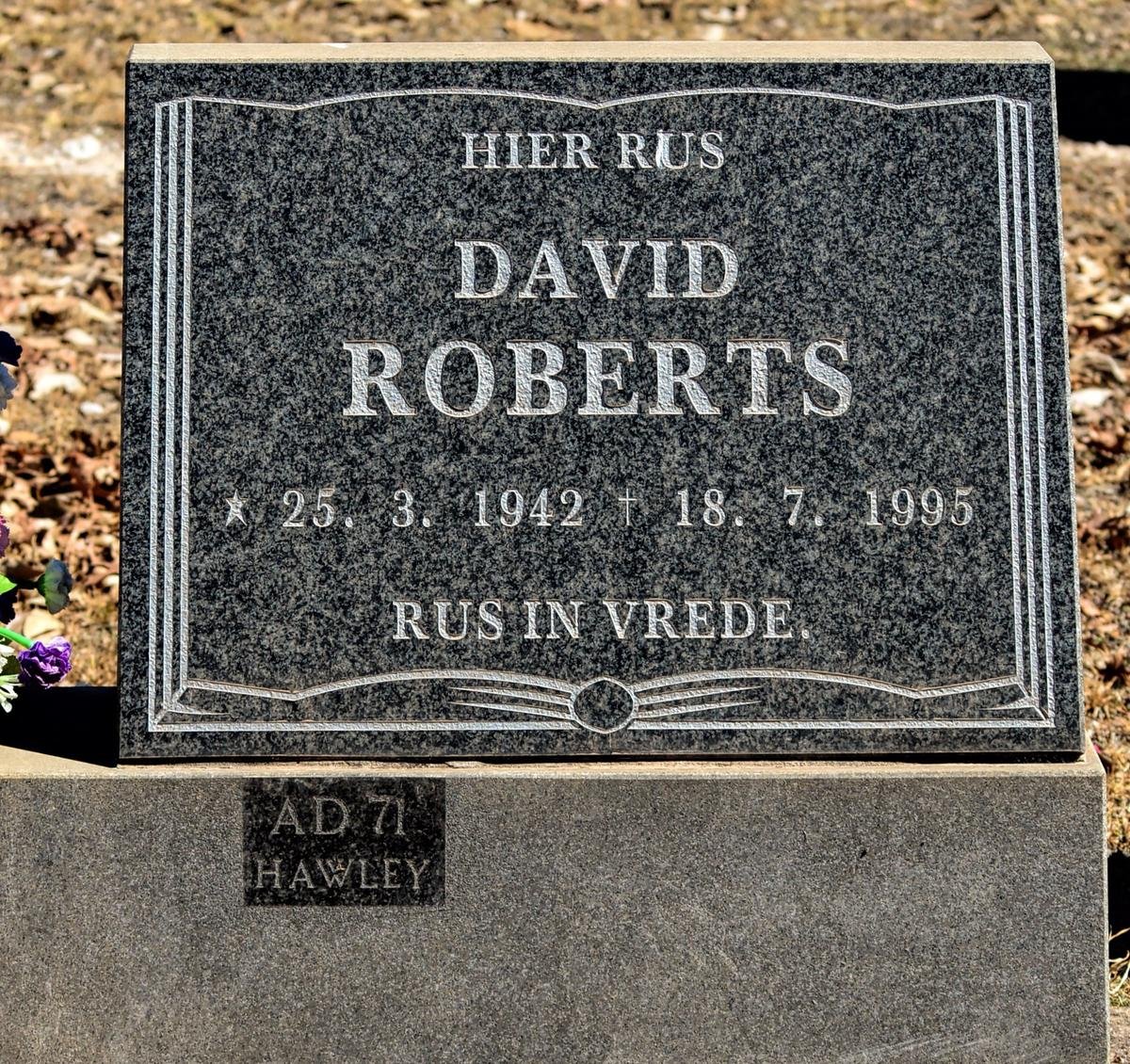 ROBERTS David 1942-1995