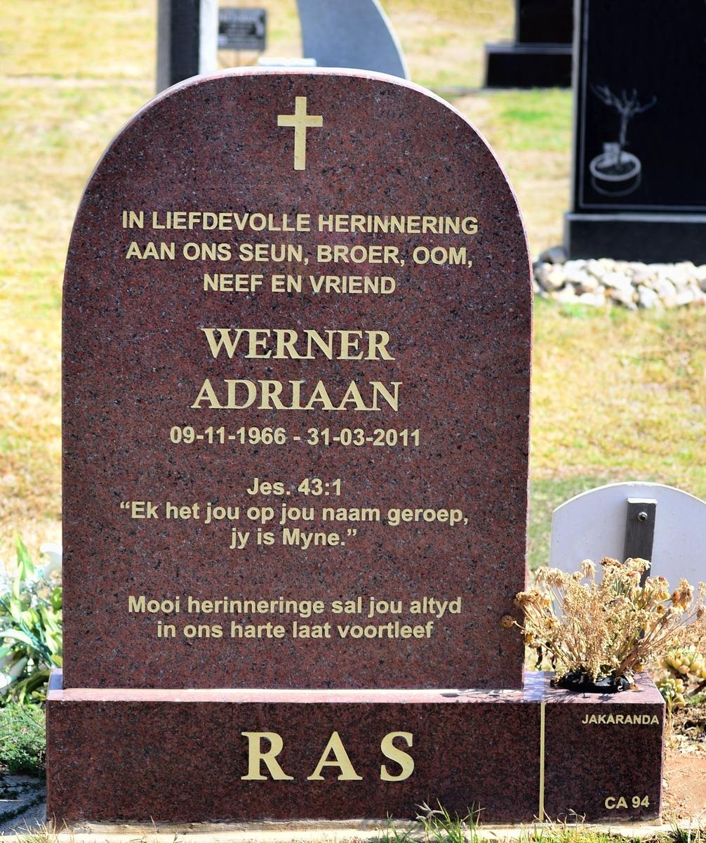 RAS Werner Adriaan 1966-2011