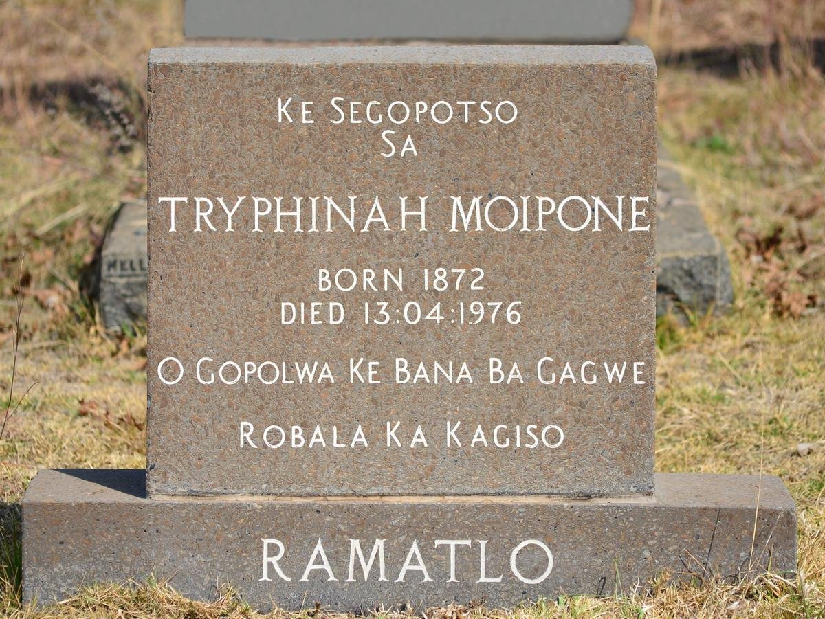 RAMATLO Tryphinah Moipone 1872-1976