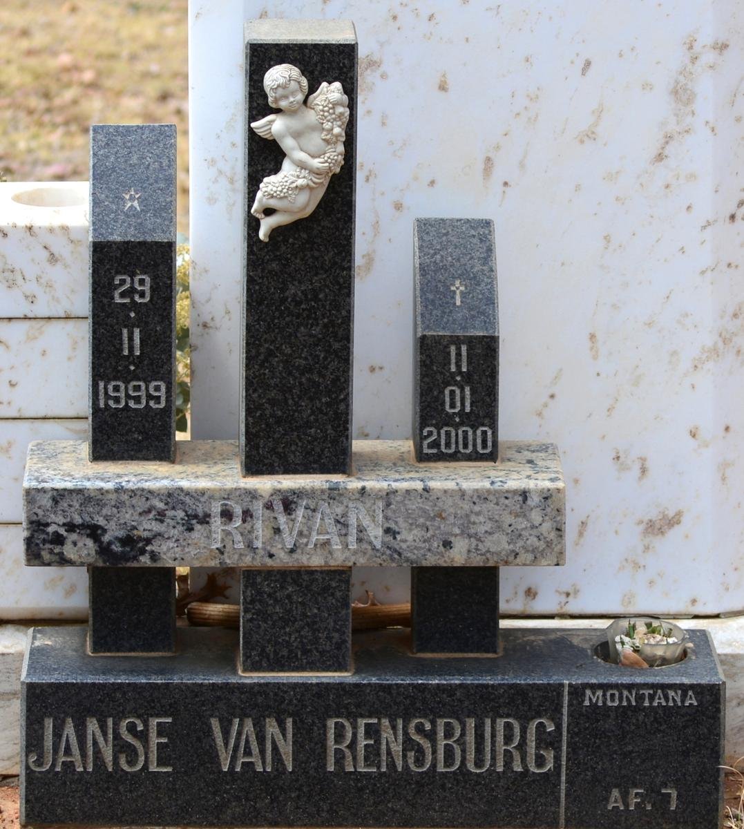 RENSBURG Rivan, Janse van 1999-2000