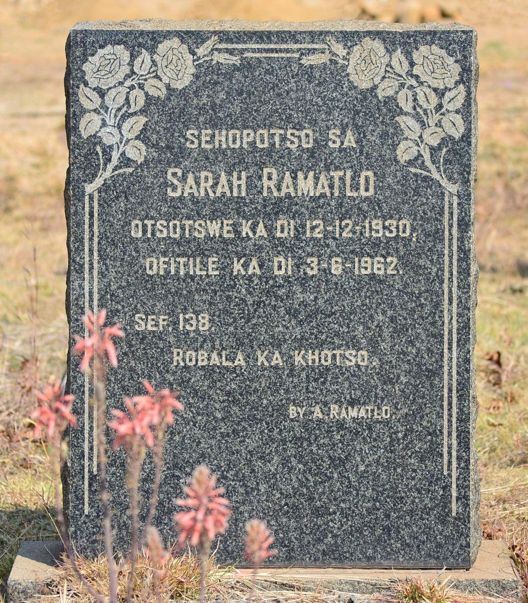 RAMATLO Sarah 1930-1962